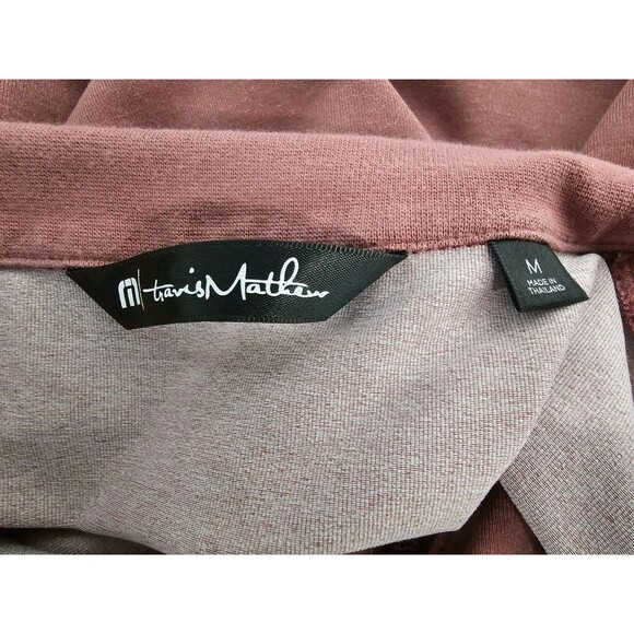 Travis Mathew Sweatshirt In The Line Up Mens Med Red Long Sleeve Pullover Golf - Picture 5 of 5